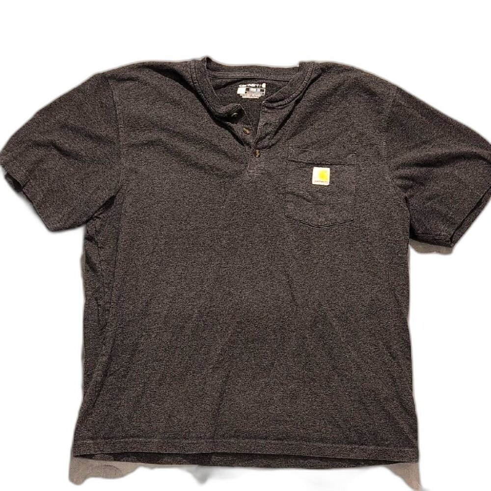 Carhartt Charcoal Loose Fit Shirt With Pocket Size L